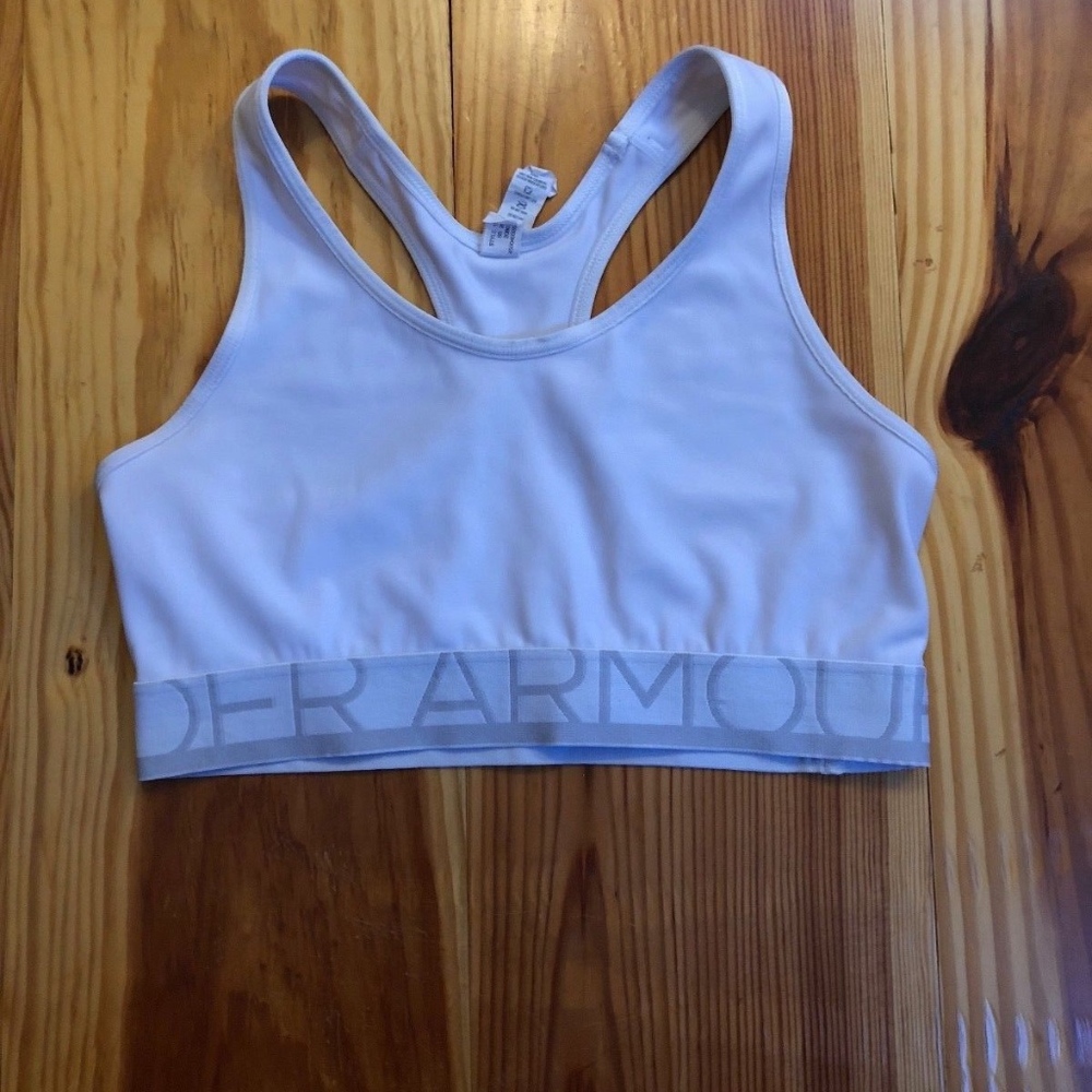 Under Armor Sports Bra White SMALL